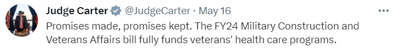 Carter  promises 