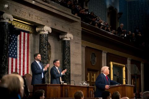 President Trump, Vice President Vance, and Speaker Johnson