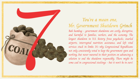 You're a Mean One, Mr. Government Shutdown Grinch