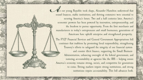 Financial Services and General Government