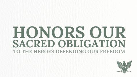 Honors Our Sacred Obligation