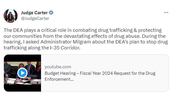 04282023 Carter Tweet DEA 
